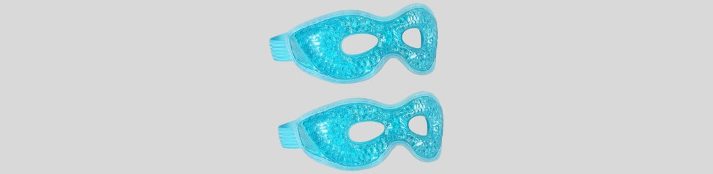 2-Pack Cooling Ice Gel Eye Masks w/ Eye Holes